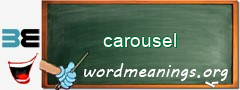 WordMeaning blackboard for carousel